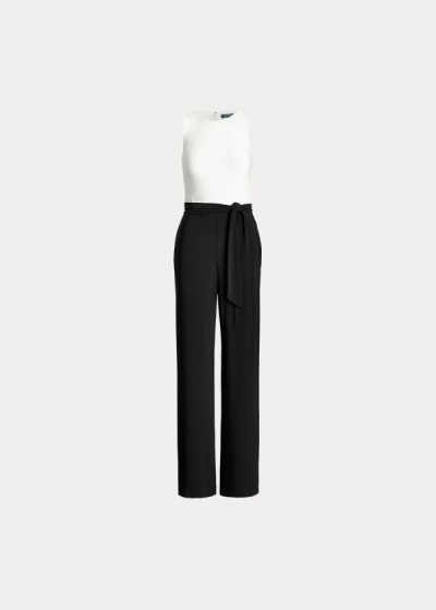 Ralph Lauren Two-Tone Jersey Jumpsuit Dame Danmark (JAPRZ1820)